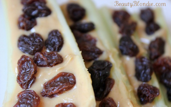 Healthy Snakes at BeautyBlondie.com Ants on a log