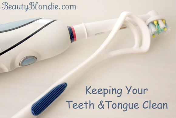 Keeping your teeth and tongue clean at BeautyBlondie.com