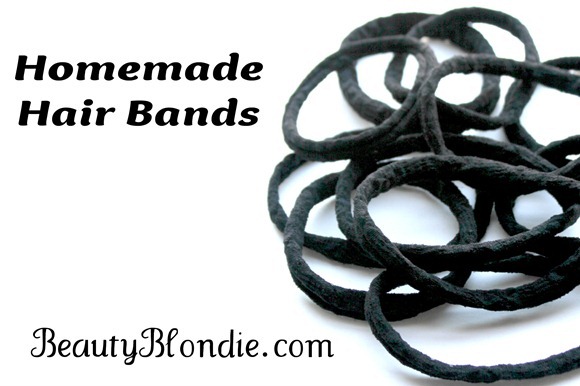 I didn't know you could make your own hair bands out of old tights! 