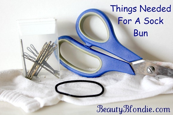 Things Needed for a Sock Bun at BeautyBlondie.com