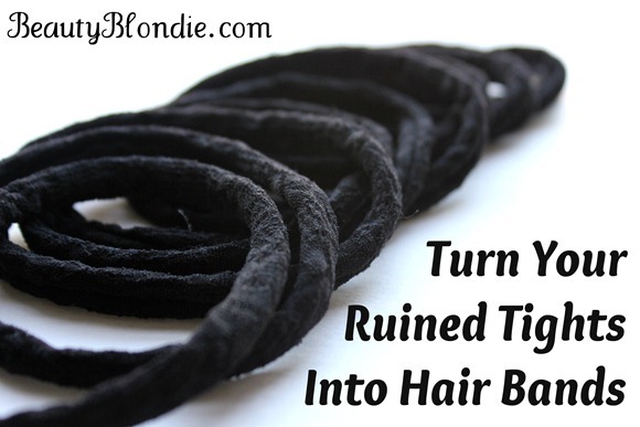 Turn Your Ruined Tights Into Hair Bands 