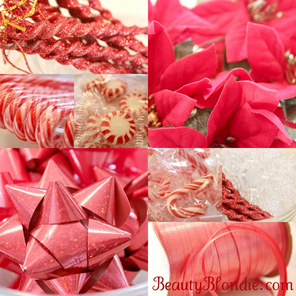 Dressing up your gifts with red Accents. 