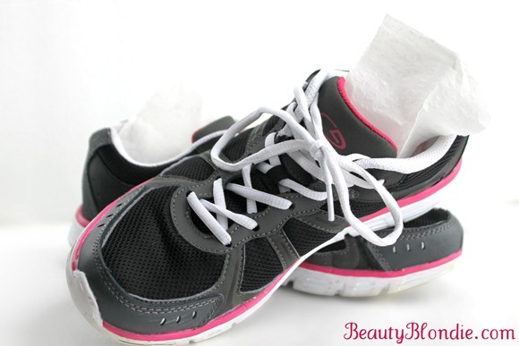 Keep your shoes like new and keep a Shaklee Get Clean Dryer Sheet in your shoe for extra Freshness