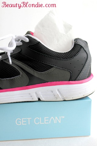 Shaklee's Get Clean Dryer Sheets will help you keep your shoes smelling fresh and clean