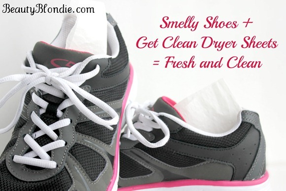 Smelly Shoes   Get Clean Dryer Sheets = Fresh and Clean