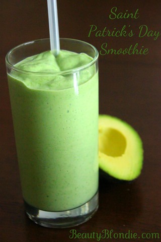 St. Patrick's Day Smoothie. I am so going to have this that morning!