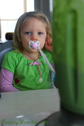 Wait for her St. Patrick's Day Smoothie!