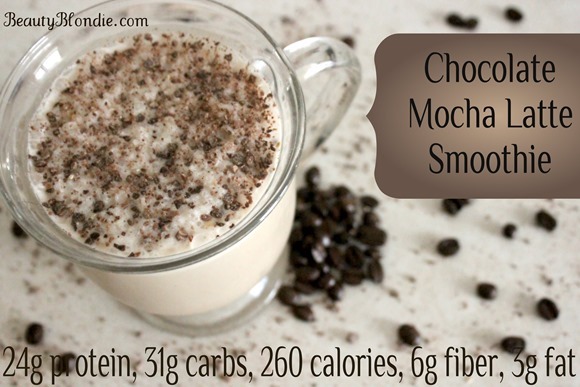 Chocolate Mocha Latte Smoothie, the best breakfast ever! 