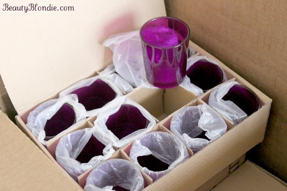 Purple Votive candle holders