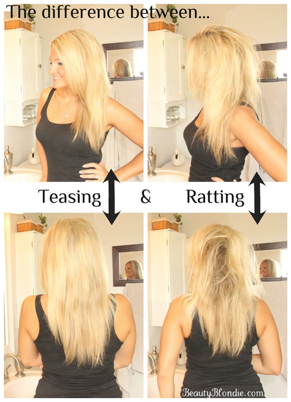 An Awesome Tutorial on how to teas your hair the right way!