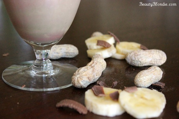 Chocolate Banana and Peanut Butter Shaklee 180 Smoothie