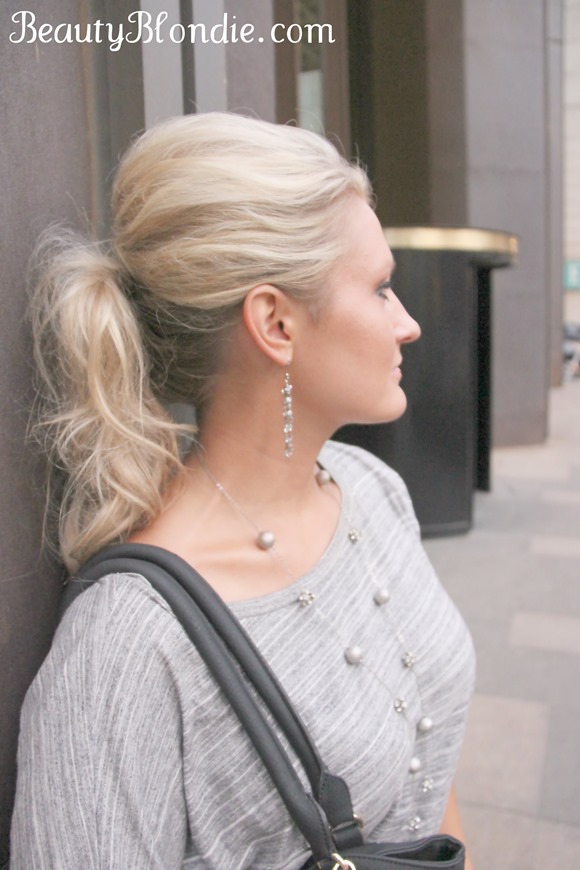 This is a great go to style... the poofy ponytail 