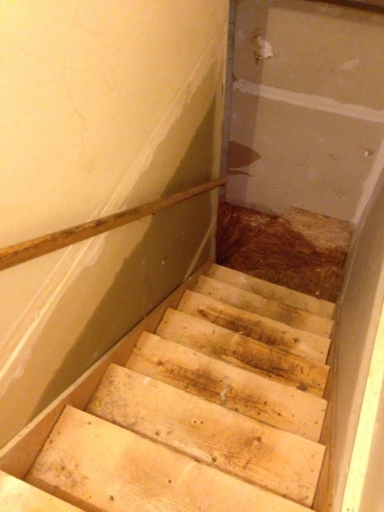 Water down the stairs 