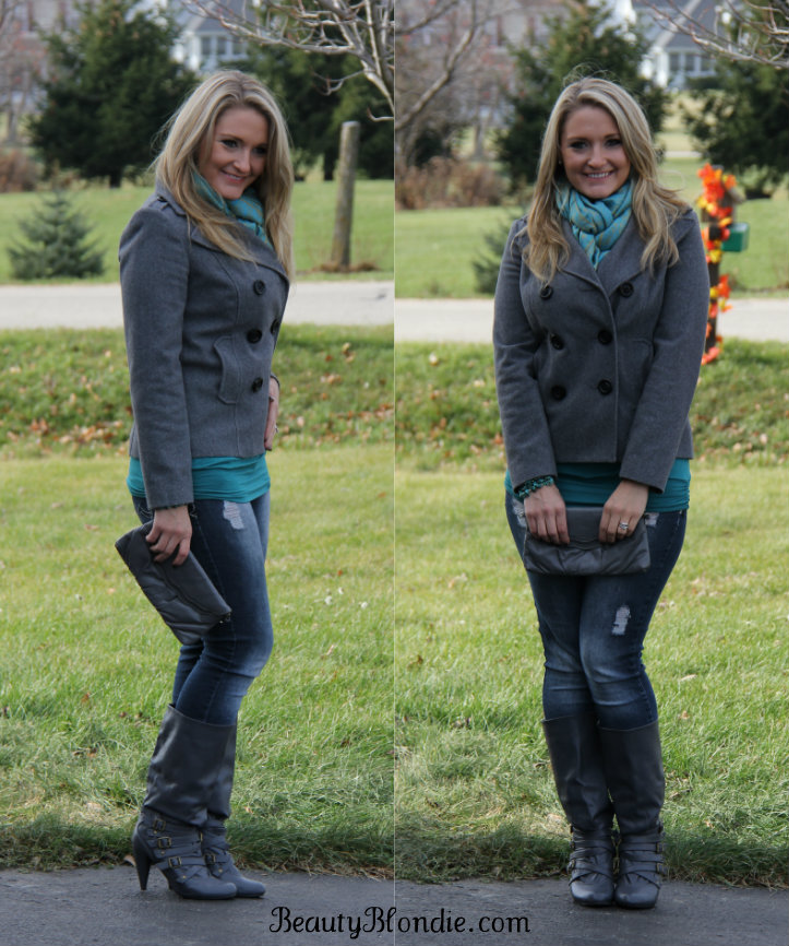 I love Grey and Teal together!