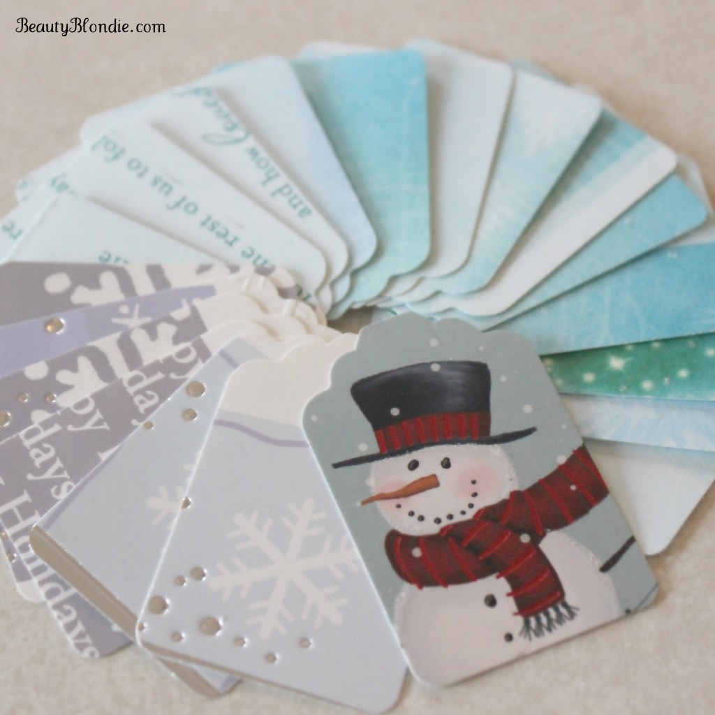 I love this idea of making your own Chrtisam Tags out of your old cards