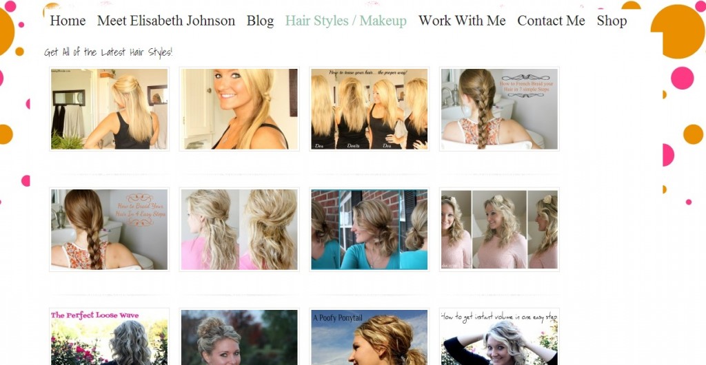 Hair Style, Makeup Tab