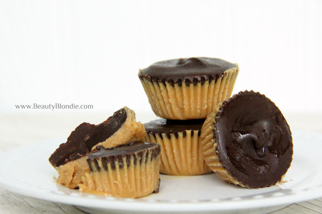 Home made and healthy peanut butter cups