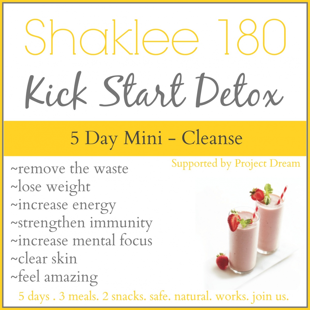 5-Day Natural Detox {Featuring Shaklee 180}